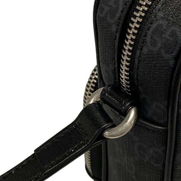 Auth GUCCI GG Supreme, Interlocking G 672952 Black Gray PVC Leather - - Picture 8 of 16